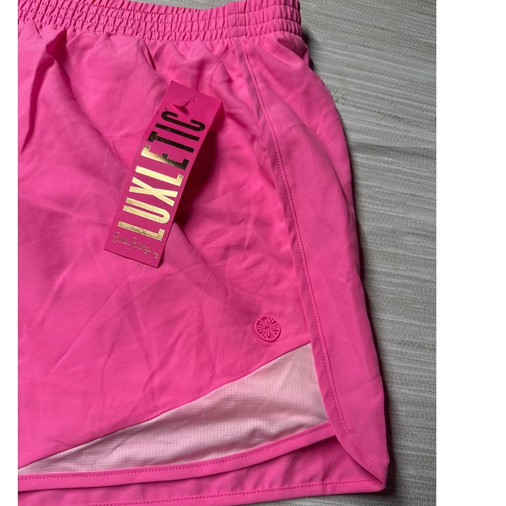 Lilly Pulitzer Luxletic Women's XL Hot Pink Performance Running Shorts NWT - Picture 12 of 12
